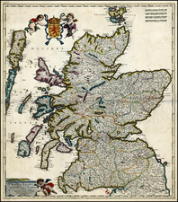 Scotland Map By Frederick De Wit