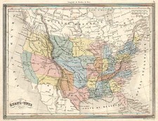 United States, Plains, Southwest and Rocky Mountains Map By Alexandre Vuillemin