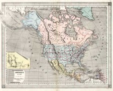 United States, Alaska, North America and Canada Map By Doussielgen Freres