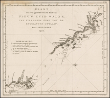 New Zealand Map By James Cook