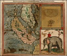 India and Southeast Asia Map By Sebastian Munster