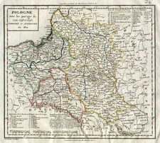 Europe, Poland, Baltic Countries and Germany Map By Pierre Antoine Tardieu