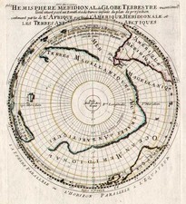 World, Southern Hemisphere, Polar Maps, Australia & Oceania, Australia and New Zealand Map By Pierre Moullart-Sanson