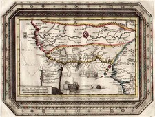 Africa and West Africa Map By Pieter van der Aa