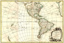 South America and America Map By Jean Janvier