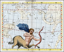 Celestial Maps Map By John Flamsteed