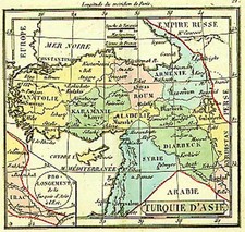 Asia and Turkey & Asia Minor Map By Anonymous