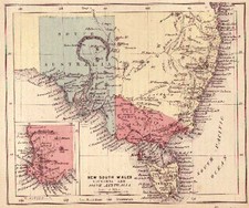 Australia & Oceania and Australia Map By Morse & Gaston