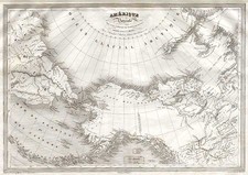 Alaska, Asia, Russia in Asia and Canada Map By Charles V. Monin