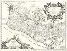 Mexico Map By Vincenzo Maria Coronelli