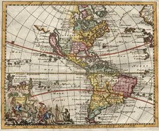 South America and America Map By Don Francisco De Afferden