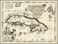 Caribbean Map By Vincenzo Maria Coronelli