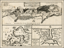 Caribbean, Central America, Spain and North Africa Map By Johann Georg Puschner