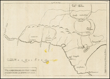 Mexico Map By Antonio de Herrera y Tordesillas