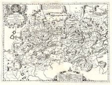 Asia and China Map By Vincenzo Maria Coronelli