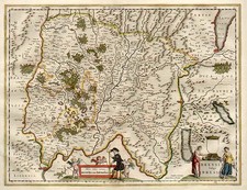 Europe and France Map By Willem Janszoon Blaeu