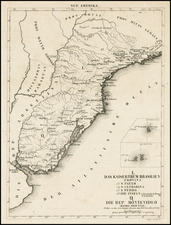 South America and Brazil Map By Schleiben