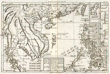 Asia, China, Southeast Asia and Philippines Map By Rigobert Bonne