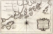 Asia, China and Southeast Asia Map By Jacques Nicolas Bellin