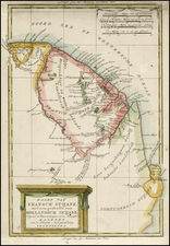 South America and Guianas & Suriname Map By Willem Albert Bachienne