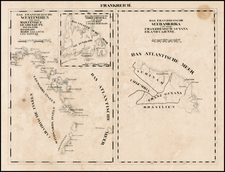 Caribbean, Other Islands, South America and Canada Map By Schleiben