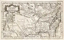 South, Southeast, Midwest and Plains Map By Jacques Nicolas Bellin