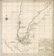 South America Map By George Anson