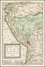 South America Map By Willem Albert Bachienne