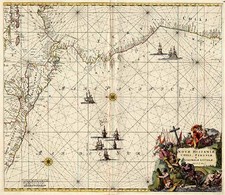 Mexico, Caribbean, Central America and South America Map By Frederick De Wit