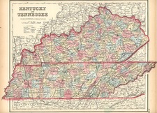 South Map By Joseph Hutchins Colton