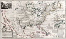 North America Map By Herman Moll