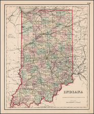 Midwest Map By Joseph Hutchins Colton
