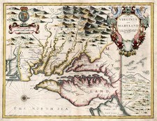 Mid-Atlantic and Southeast Map By John Speed