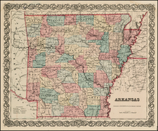 South Map By Joseph Hutchins Colton