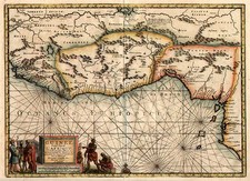 Africa and West Africa Map By Pieter van der Aa