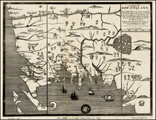 New England and Massachusetts Map By John Foster / Moses Swett