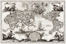 World, World, Australia & Oceania and Australia Map By Heinrich Scherer