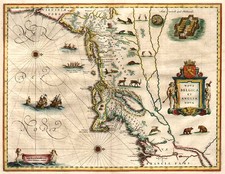 New England and Mid-Atlantic Map By Willem Janszoon Blaeu