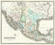 South, Texas, Southwest and Rocky Mountains Map By George Philip & Son