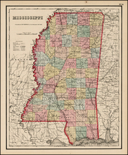 South Map By Joseph Hutchins Colton