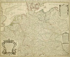 Europe, Netherlands, Poland, Baltic Countries and Germany Map By Johannes Covens  &  Pierre Mortier