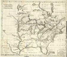 United States, Southeast, Midwest and Plains Map By J.F. Bernard