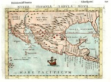 South, Southeast, Southwest and Mexico Map By Girolamo Ruscelli