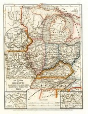 South, Midwest and Plains Map By Joseph Meyer