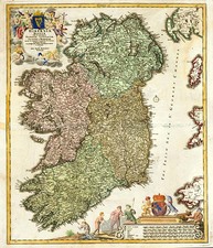 Ireland Map By Johann Baptist Homann