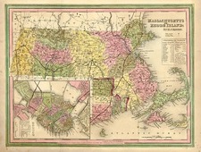 New England Map By Henry Schenk Tanner