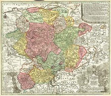 Europe and Germany Map By Matthaus Seutter