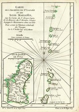 Australia & Oceania, Oceania and Other Pacific Islands Map By Jacques Nicolas Bellin