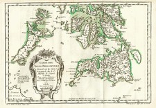 Asia and Philippines Map By Jacques Nicolas Bellin