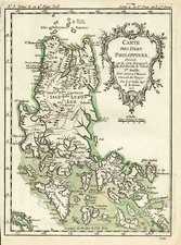 Asia, Philippines, Australia & Oceania and Other Pacific Islands Map By Jacques Nicolas Bellin